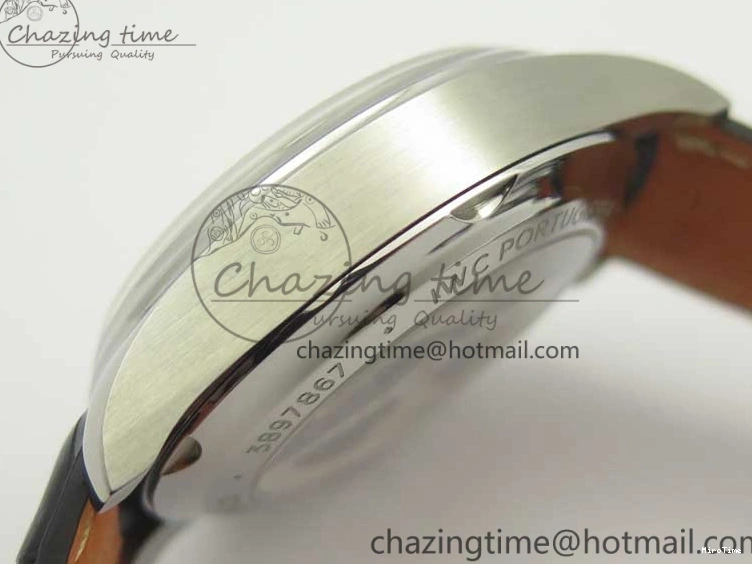 MIROTIME 0822 Portugieser Chrono  42 IW390403 ZF 1:1 Best Edition White Dial Blue Hand on Black Leather Strap A WellDesigned 7190
